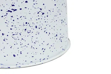 Last pall Ø32x44 cm - White-blue splatter - Hem