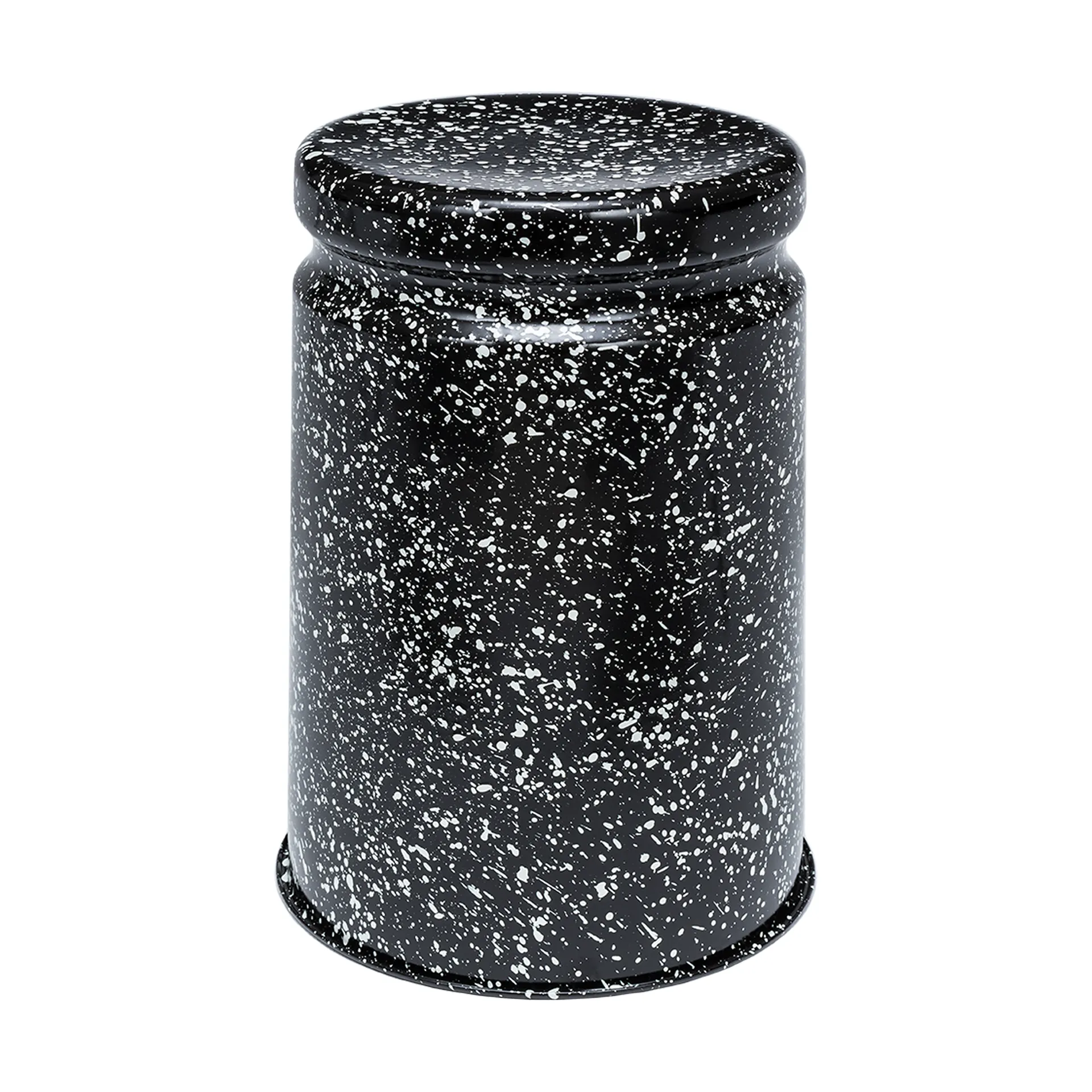 Last rund pall Ø32x44 cm, Black-white splatter Hem