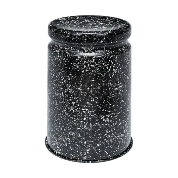 Last rund pall Ø32x44 cm - Black-white splatter - Hem