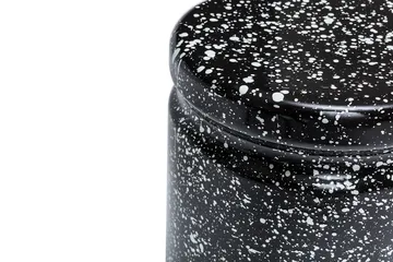 Last rund pall Ø32x44 cm - Black-white splatter - Hem