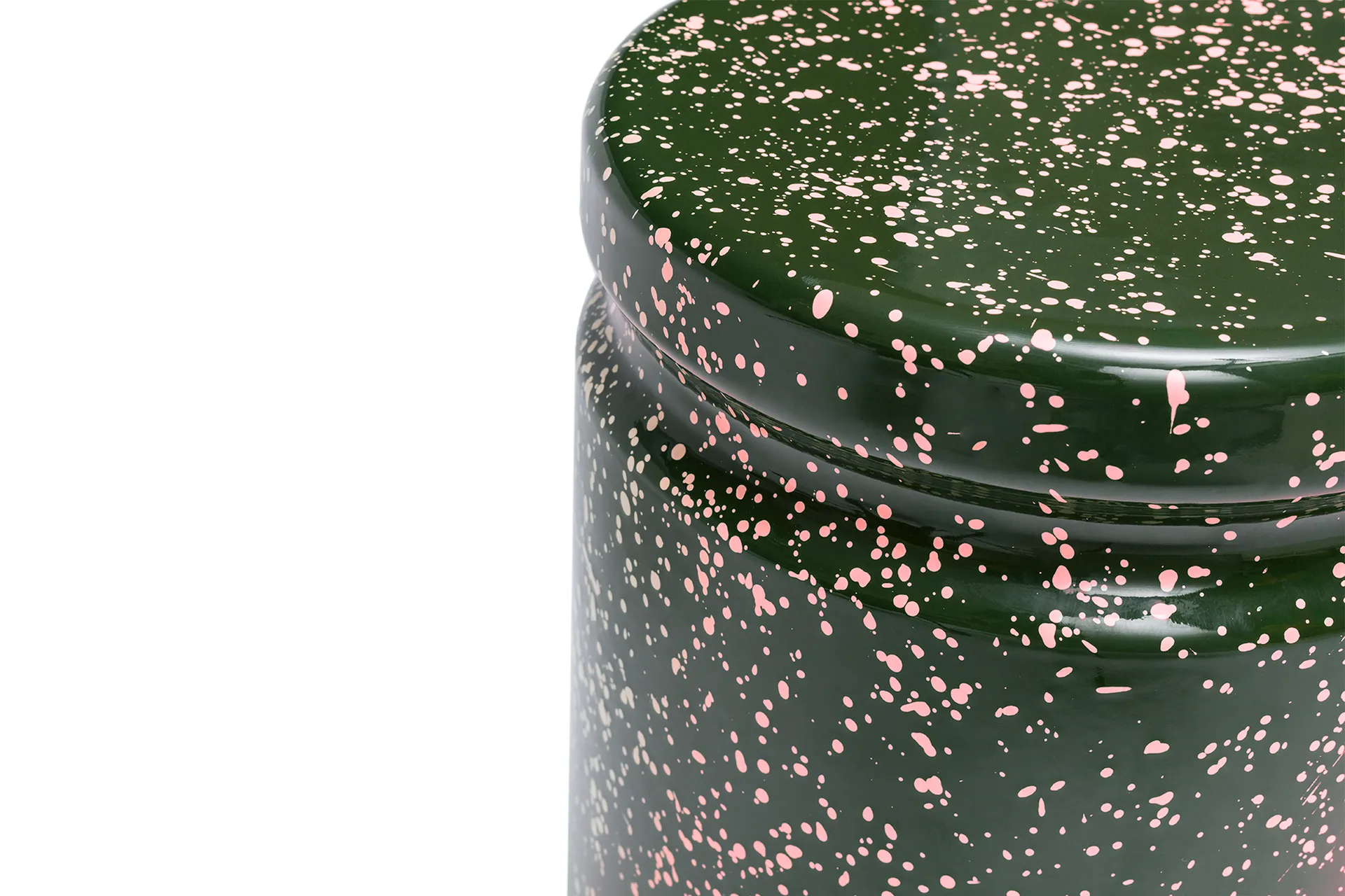 Last rund pall Ø32x44 cm, Green-pink splatter Hem