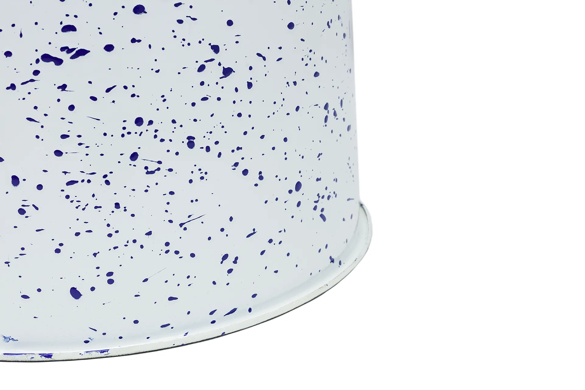 Last rund pall Ø32x44 cm, White-blue splatter Hem