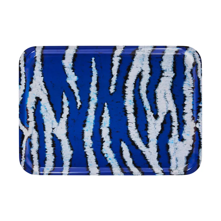 Monster bricka Medium 37x53 cm - Ultramarine blue-white - Hem
