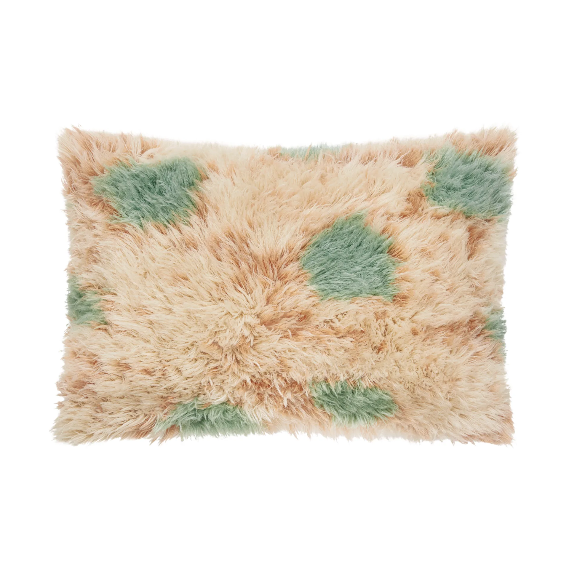Monster kudde Large 40x60 cm, Turquoise-peach Hem