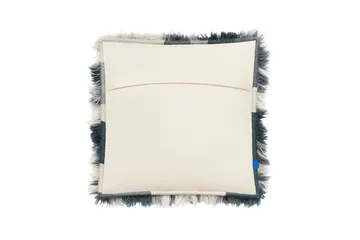 Monster kudde Medium 50x50 cm - Dark teal-off white - Hem