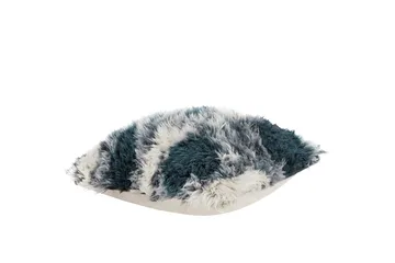 Monster kudde Medium 50x50 cm - Dark teal-off white - Hem