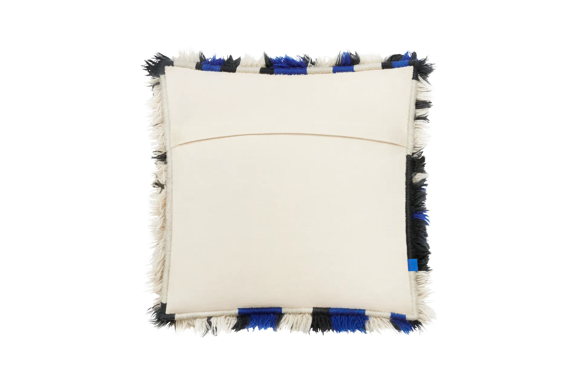 Monster kudde Medium 50x50 cm, Ultramarine blue-off white Hem