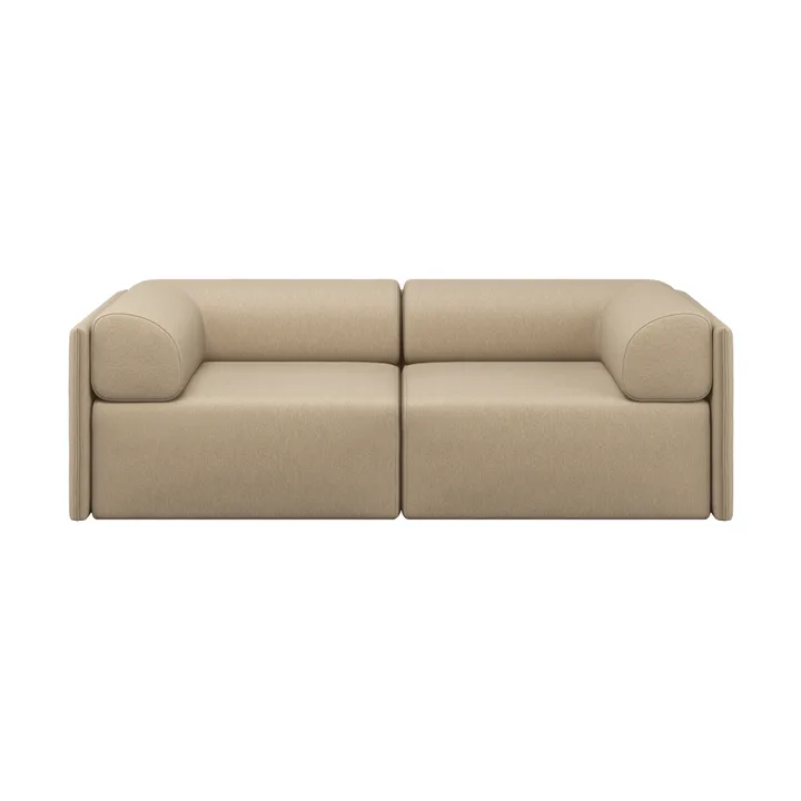 Palo Block 2-sits soffa med armstöd Low 200 cm - Beige - Hem