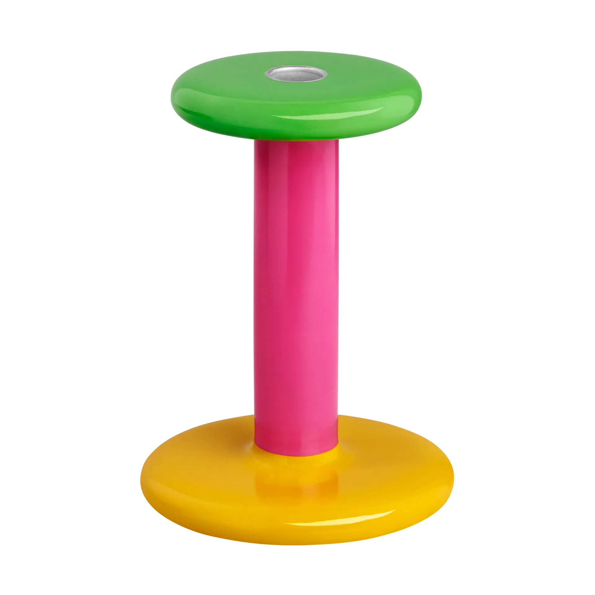 Pesa ljusstake Medium 18 cm, Green-magenta-honey yellow Hem