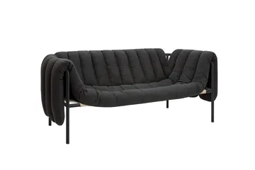 Puffy 2,5-sits soffa 205 cm - Anthracite-black grey - Hem