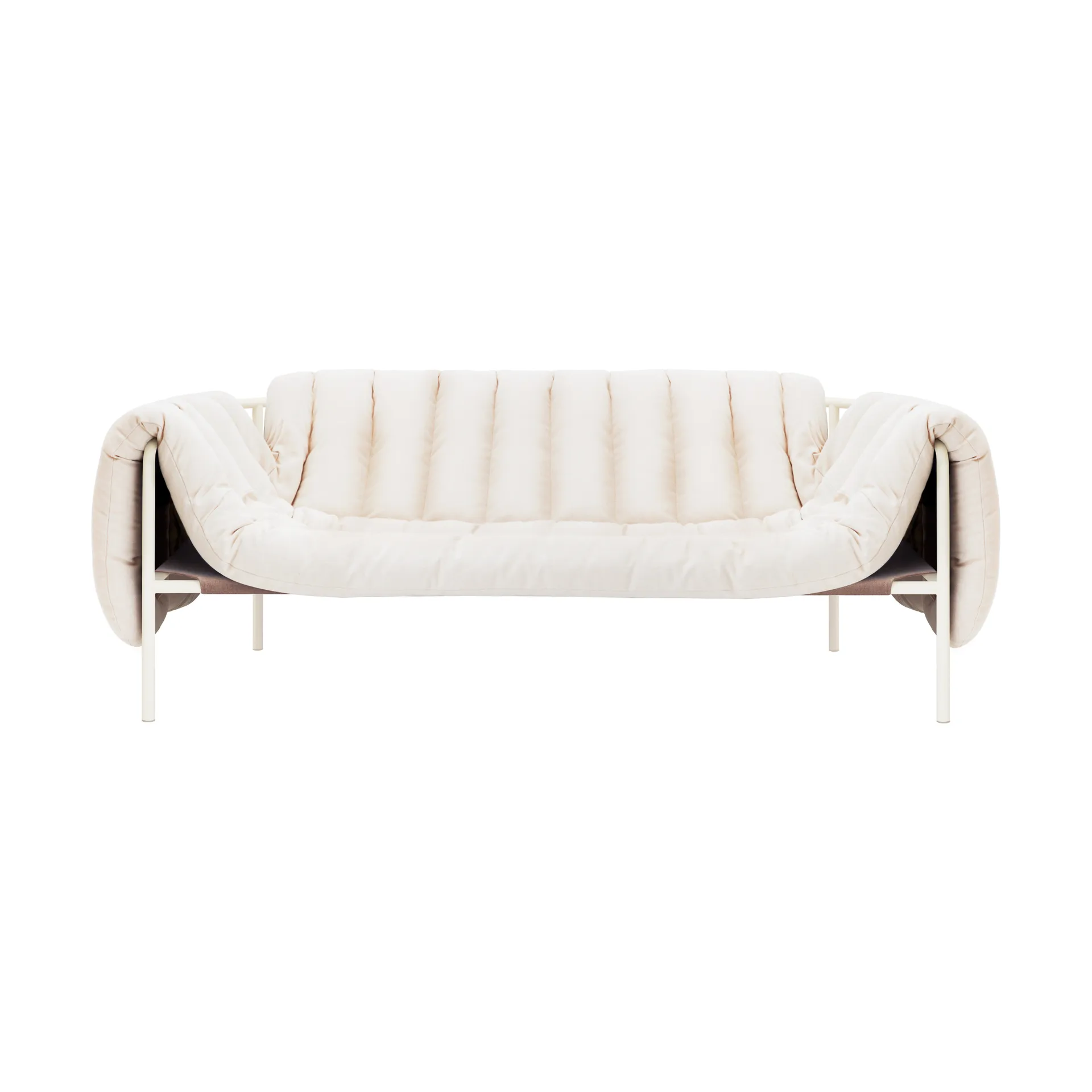Puffy 2,5-sits soffa 205 cm, Natural-cream Hem