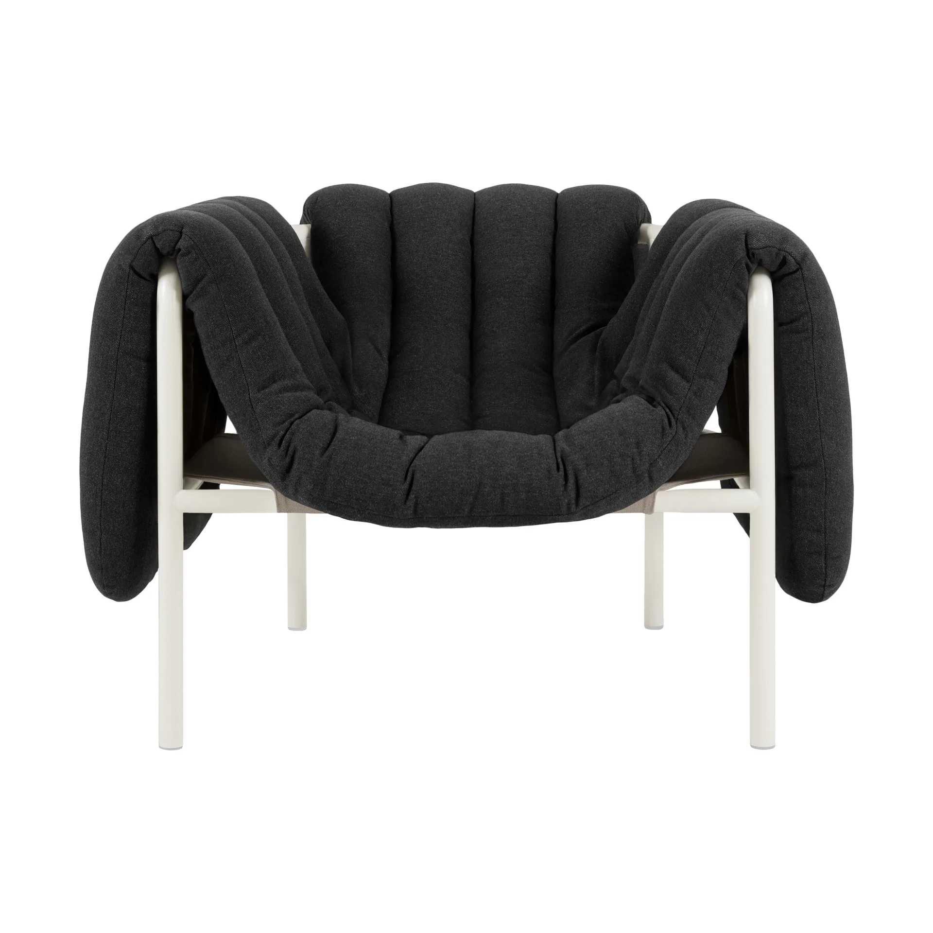 Puffy loungefåtölj, Anthracite-cream Hem