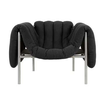 Puffy loungefåtölj - Anthracite-rostfritt stål - Hem