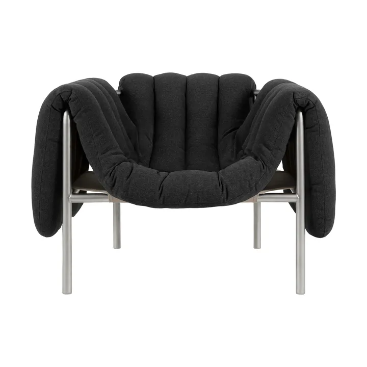 Puffy loungefåtölj - Anthracite-rostfritt stål - Hem