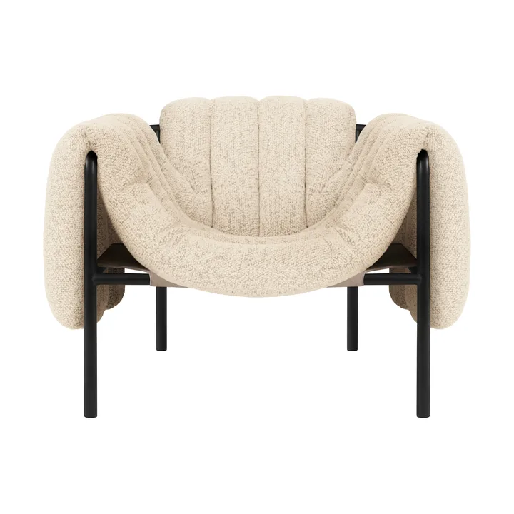 Puffy loungefåtölj - Eggshell-black grey - Hem