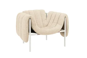 Puffy loungefåtölj - Eggshell-cream - Hem