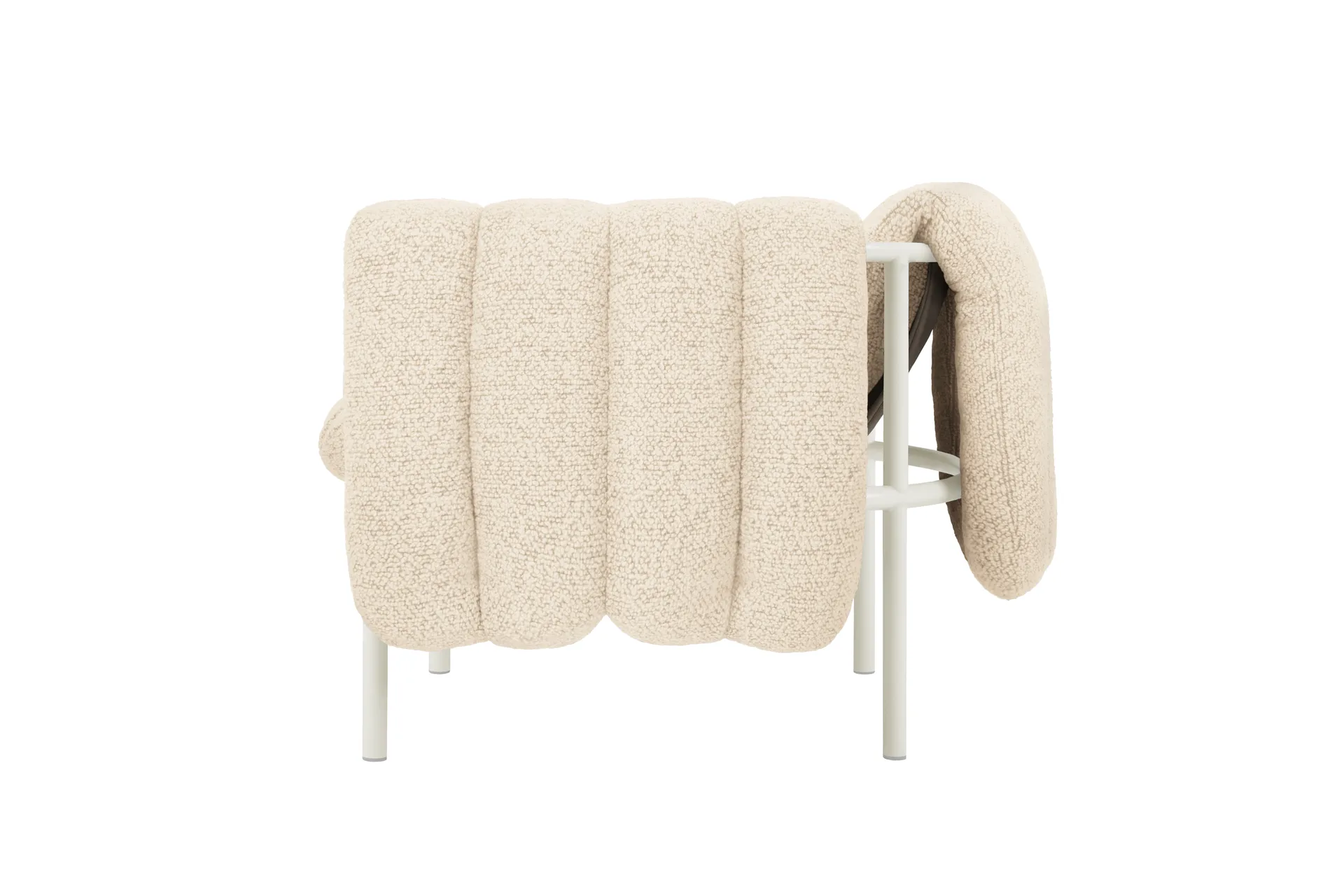 Puffy loungefåtölj, Eggshell-cream Hem
