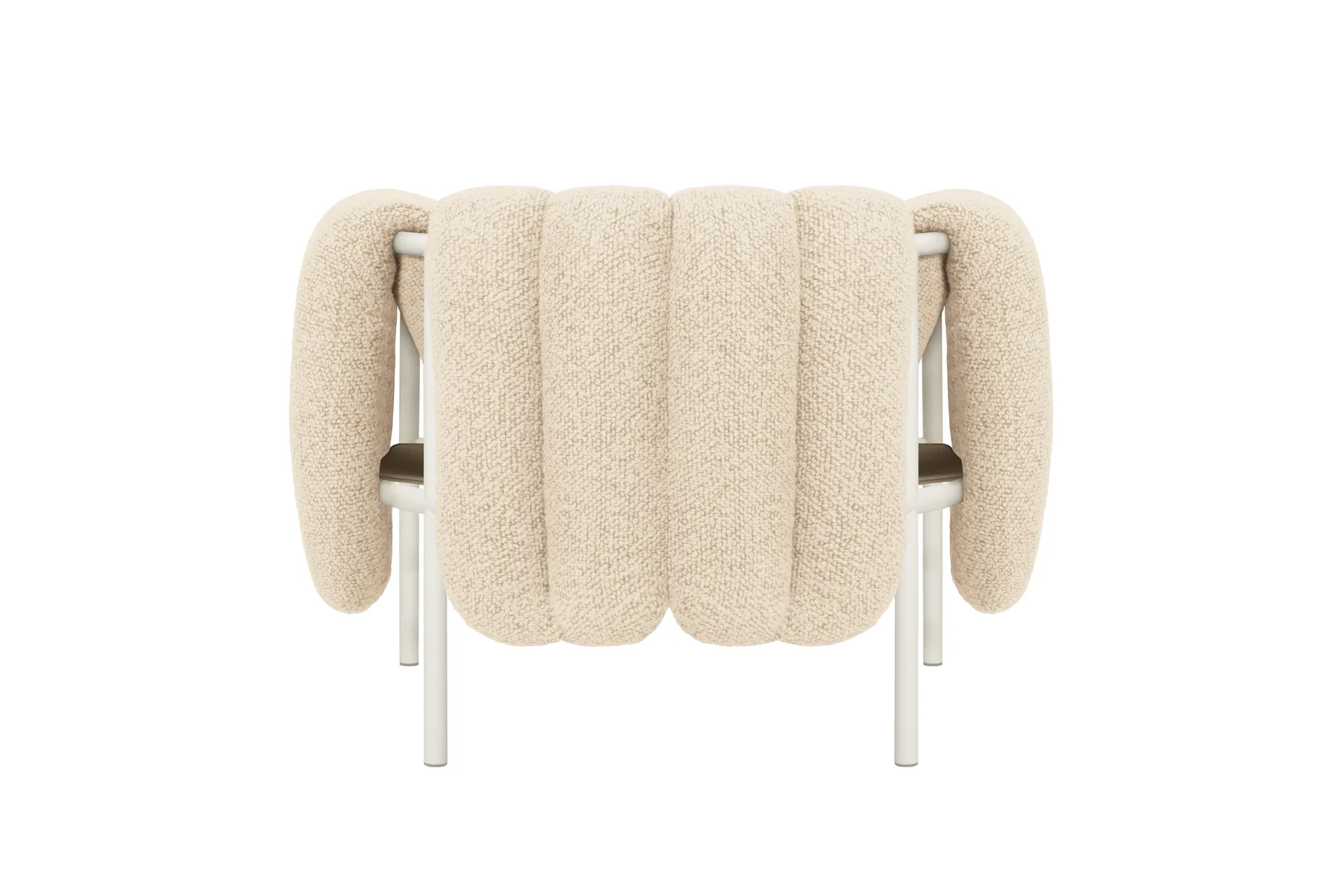 Puffy loungefåtölj, Eggshell-cream Hem