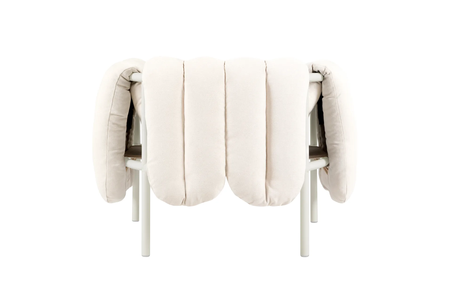 Puffy loungefåtölj, Natural-cream Hem