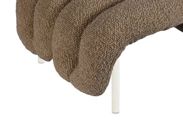 Puffy loungefåtölj + ottoman - Sawdust-cream - Hem