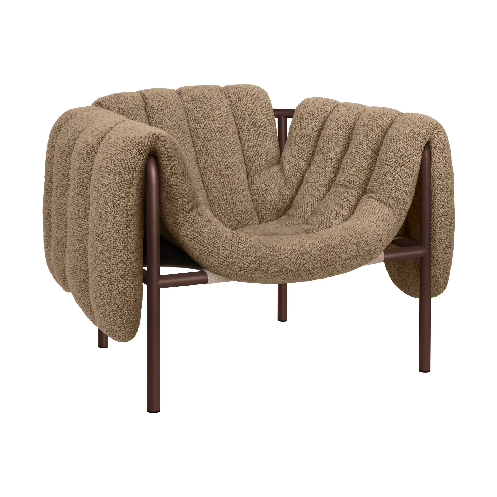 Puffy loungefåtölj, Sawdust-chocolate brown Hem