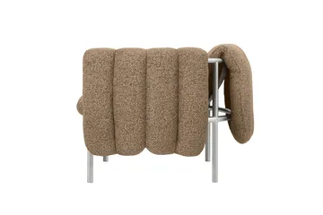 Puffy loungefåtölj - Sawdust-rostfritt stål - Hem