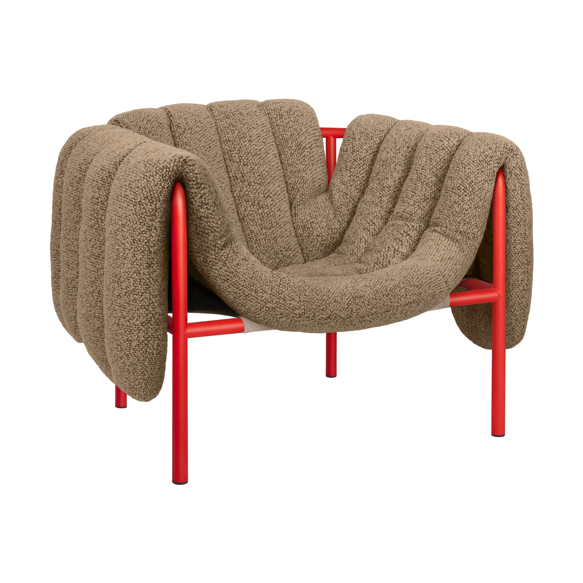 Puffy loungefåtölj, Sawdust-traffic red Hem