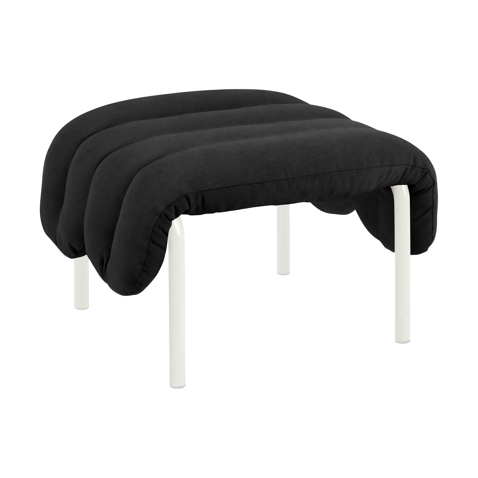 Puffy ottoman 58x67 cm, Anthracite-cream Hem