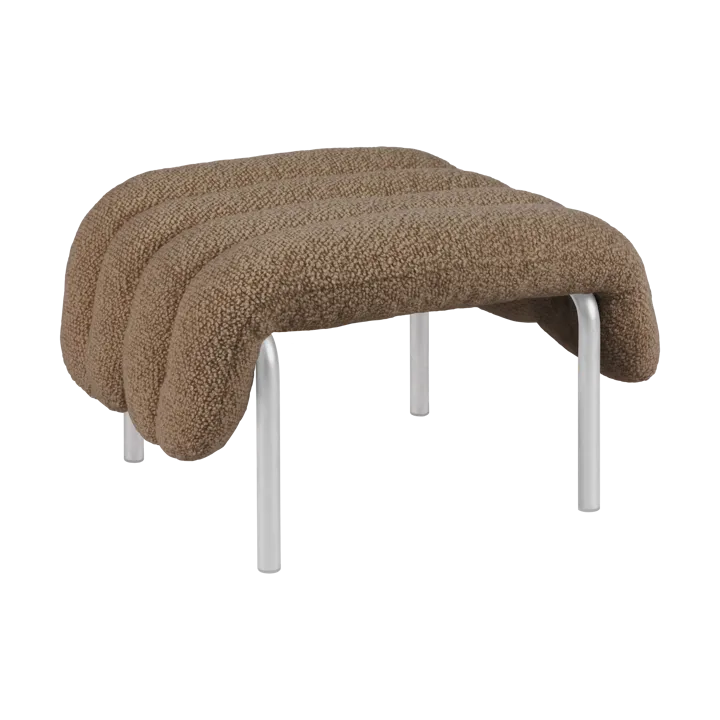 Puffy ottoman 58x67 cm - Sawdust-rostfritt stål - Hem