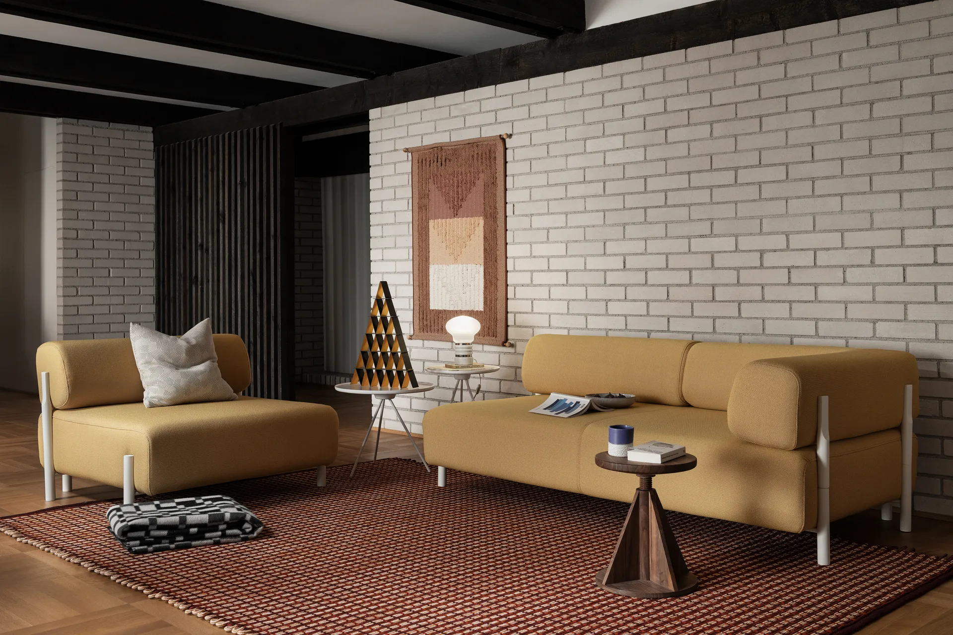 Rope matta Large 200x300 cm, Terracotta Hem