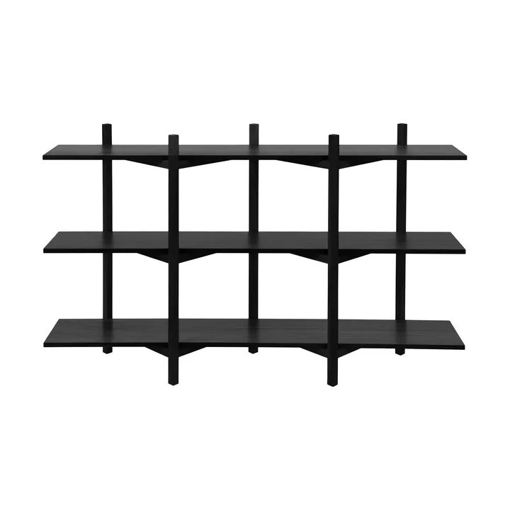 Zig Zag hylla Low 175x100 cm - Black - Hem