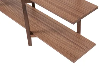 Zig Zag hylla Low 175x100 cm - Valnöt - Hem