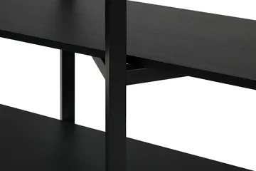 Zig Zag hylla Media 194x57 cm - Black - Hem