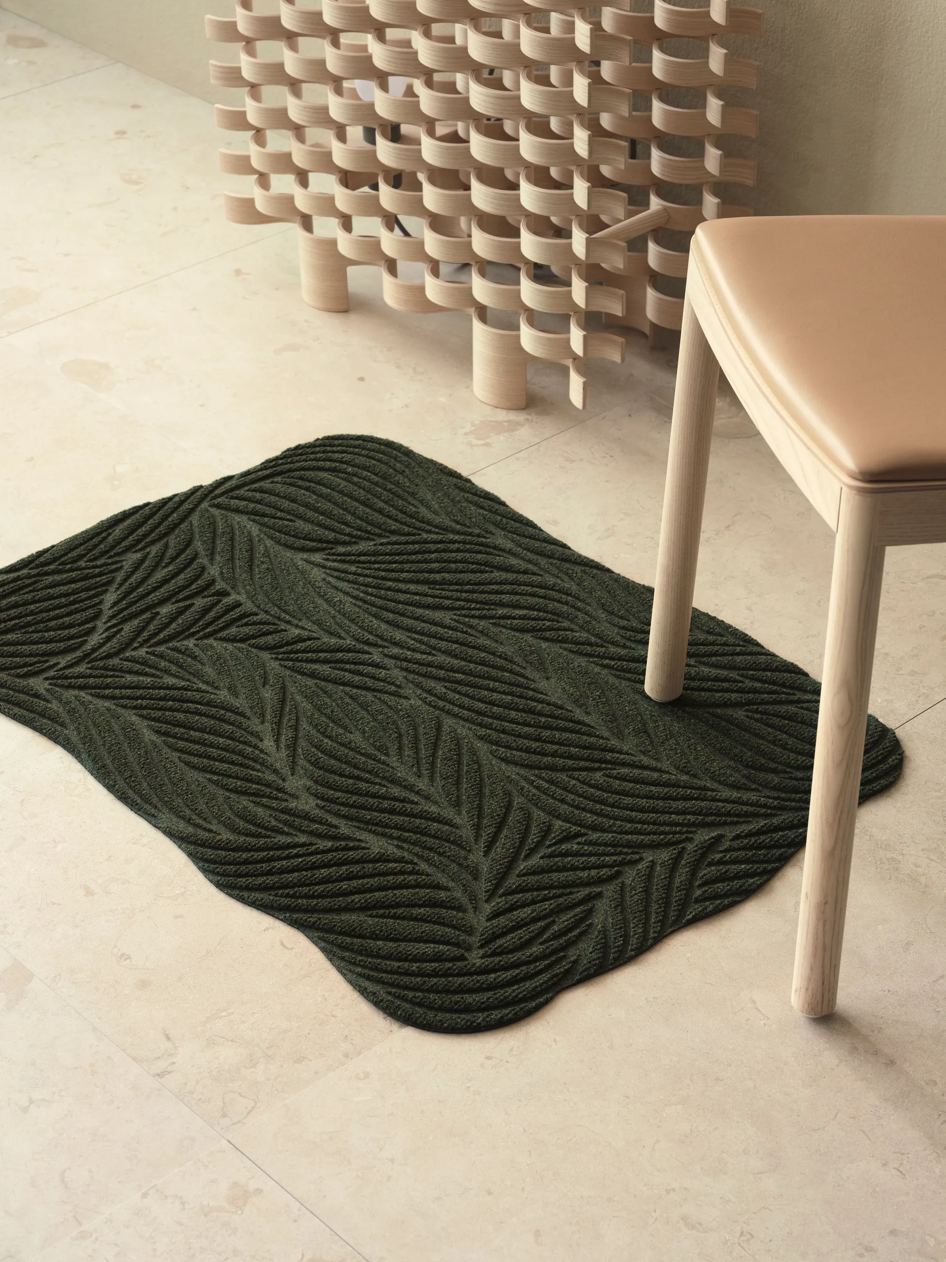 Twine dörrmatta 60x85 cm, Green Heymat