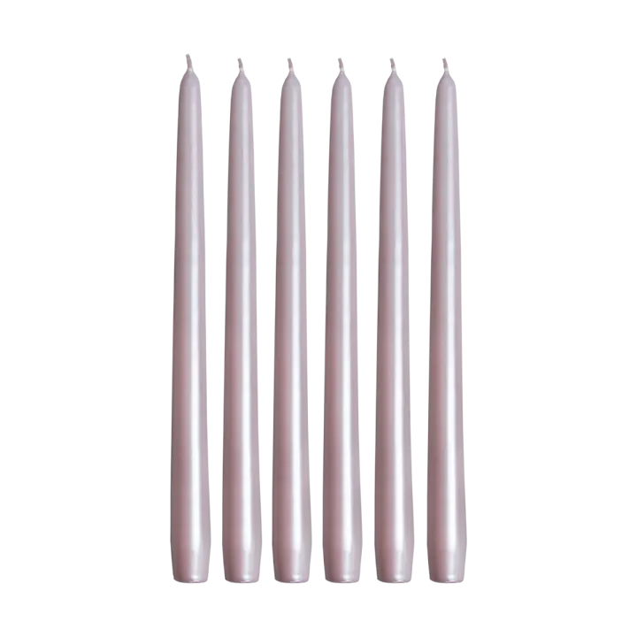 Herrgårdsljus 30 cm 6-pack - Dimrosa Pärla - Hilke Collection