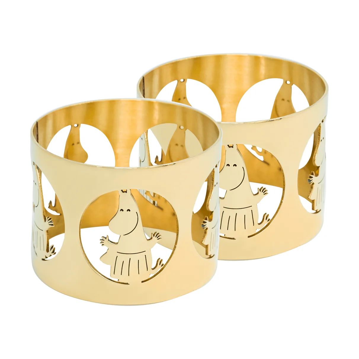 Hilke X Mumin servettring Moominmamma 2-pack, Mässing Hilke Collection