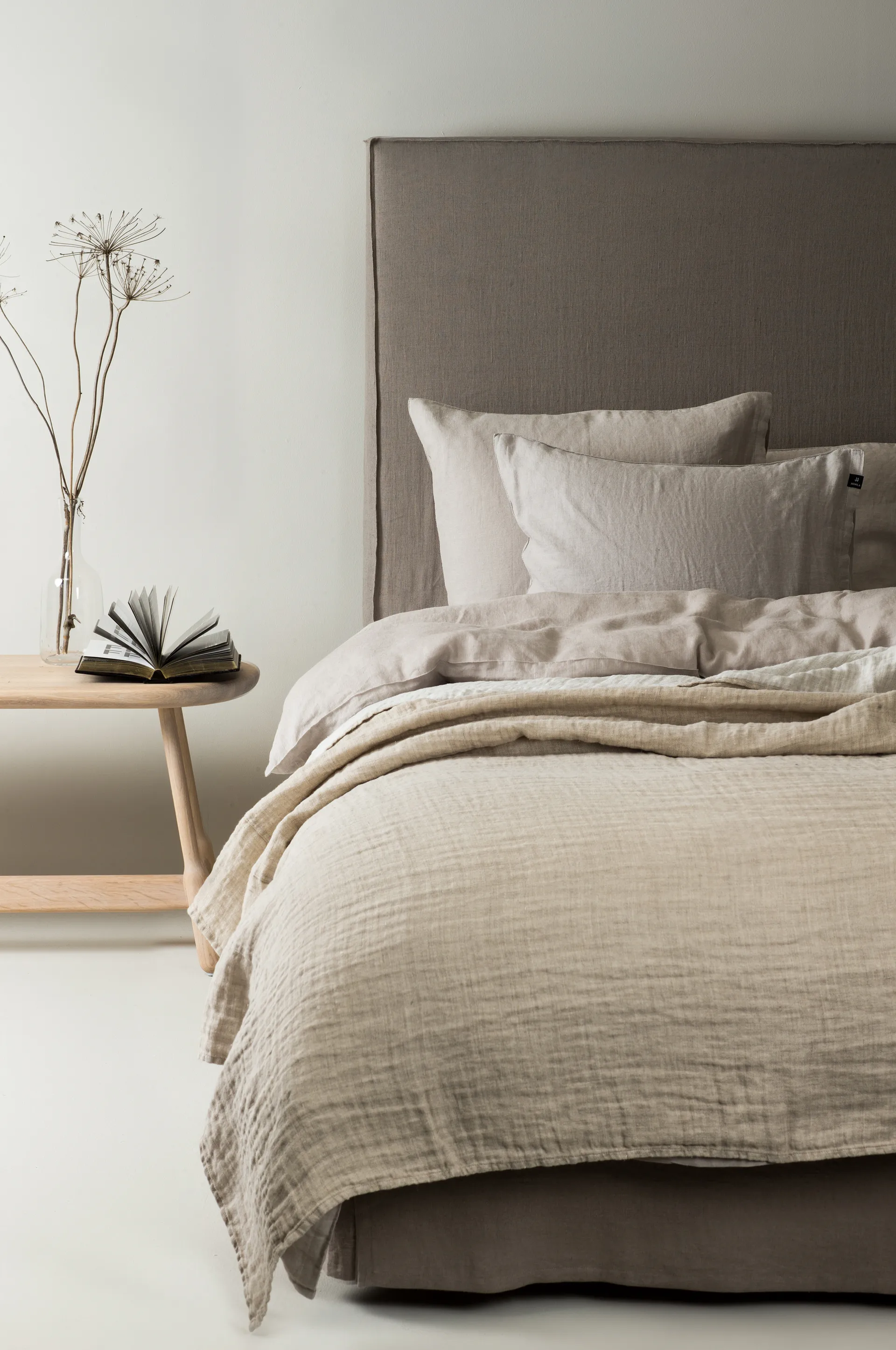 Hannelin överkast beige-vit, 160x260 cm Himla