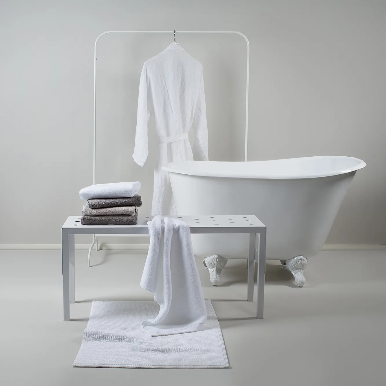 Max badrumsmatta 60x90 cm, White (vit) Himla