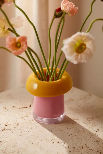 Soma vas - Pink-orange, 16,5 cm - Holmegaard
