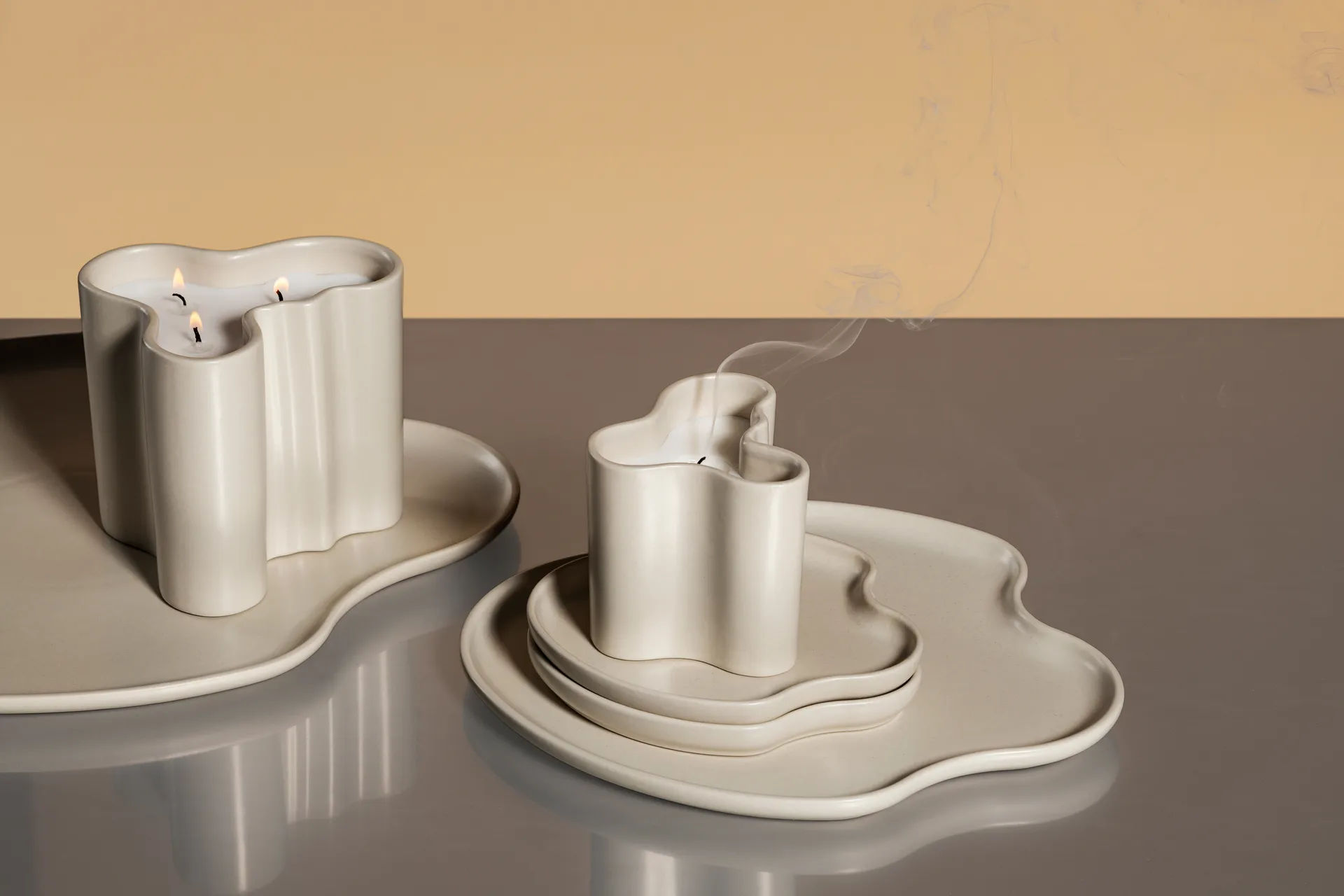 Aalto doftljus 8 cm, Sand Iittala