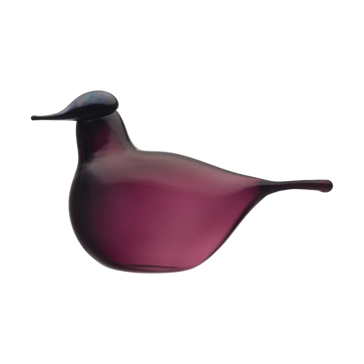 Chiffchaff glasfågel - Lila, 13x8 cm - Iittala
