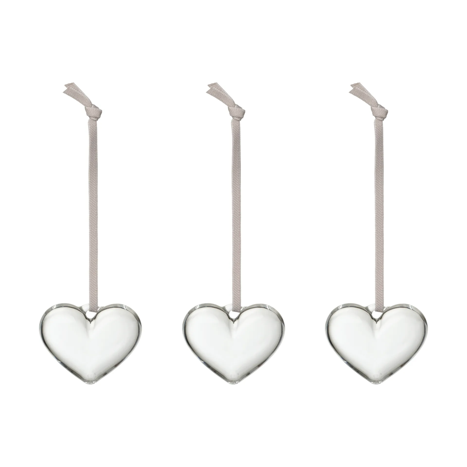 Iittala glashjärta, Klar, 5 cm, 3-pack Iittala