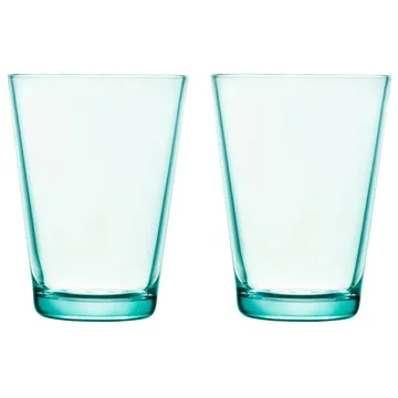 Kartio dricksglas 40 cl 2-pack - vattengrön - Iittala