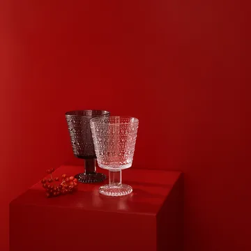 Kastehelmi dricksglas på fot 26 cl 2-pack - Klar - Iittala