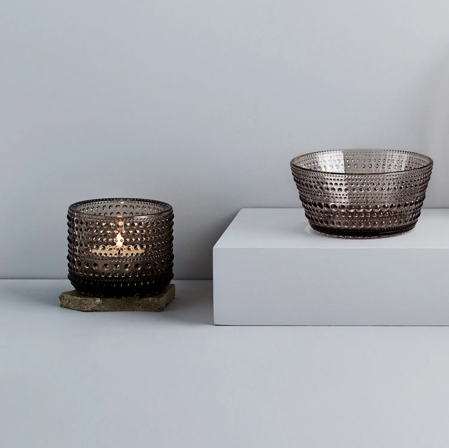 Kastehelmi ljuslykta 64 mm, Linne Iittala
