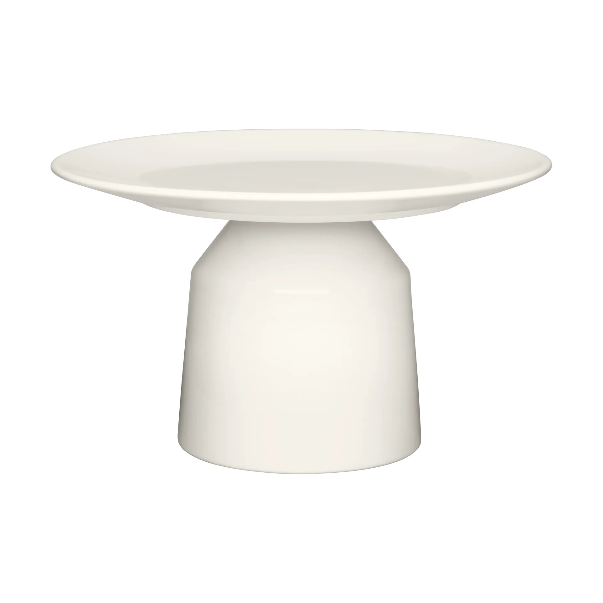 Solare serveringsfat högt Ø24x14 cm, Vit Iittala