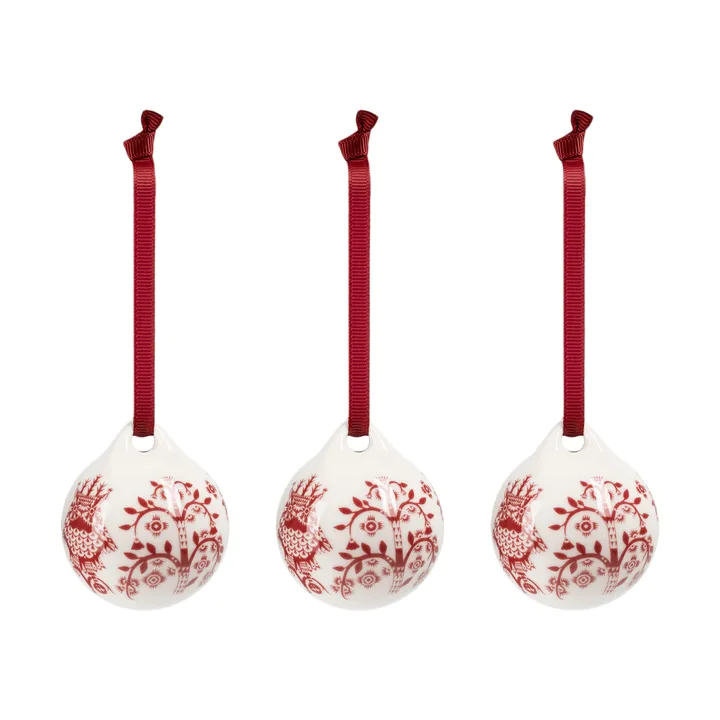 Taika dekoration - Granatröd, 5 cm, 3-pack - Iittala