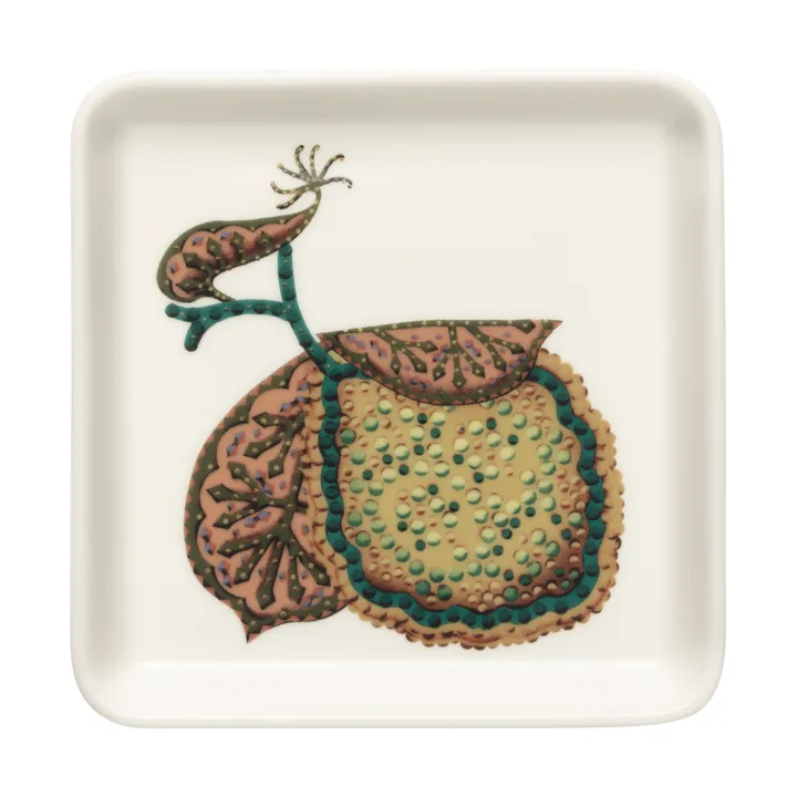 Taika Sato tallrik 12x12 cm - Vit-flerfärgad - Iittala