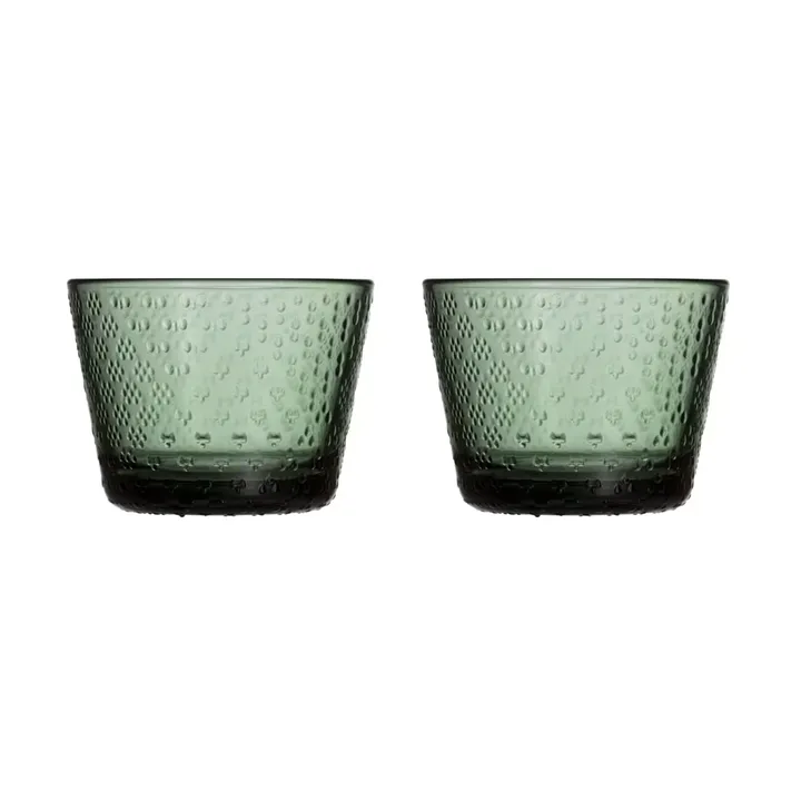 Tundra dricksglas 16 cl 2-pack - Tallgrön - Iittala