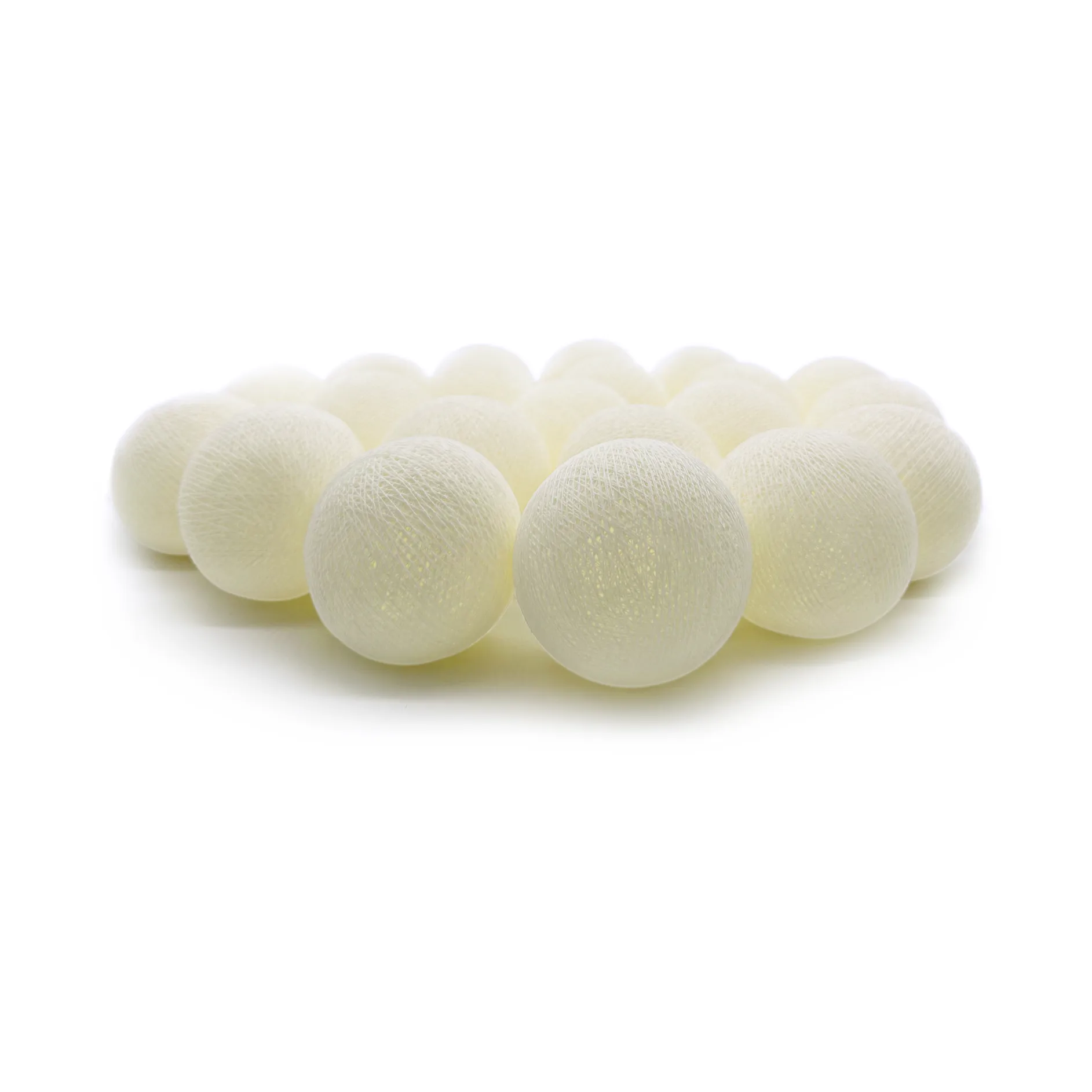 Irislights ljusslinga, Butter yellow, 20 bollar Irislights